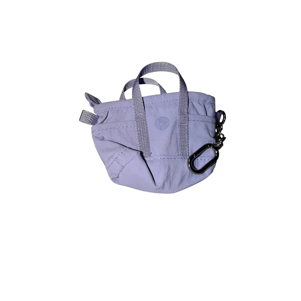 90 Degree by Reflex Mini Tote Bag Keychain Lavender Purple‎ Micro Zipper Pouch